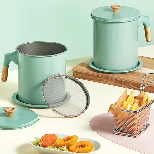 1.4L Colour Oil Pot - Dust-Proof Filter Jug